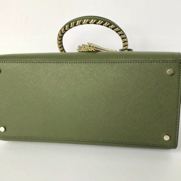Kate spade Cameron woven sapling green satchel - Picture 6 of 8